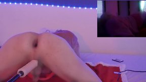 Pretty crossdresser drilled so hard by a fucking machine that her brain shut off