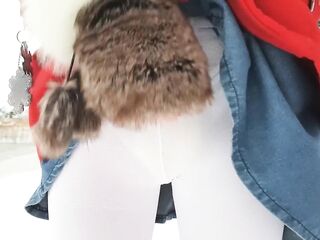 Wetting and Messing my Diaper on a Wintry Shore