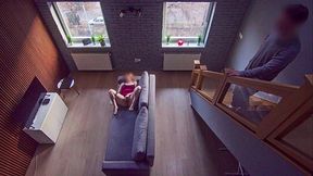 Roommate Caught Me Masturbating And I Continue As He Watch