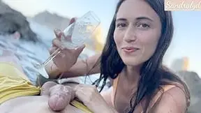 I Drink Your Cumshot In A Crystal Cup In The Sea