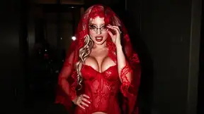 Gothic Goddess Financial Domination in Candlelit Studio
