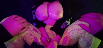 Naturally stacked hottie fucks like a pro in POV fantasy