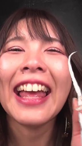Aina Nagase Ends up with Her Face Soaked in Her Own Snot