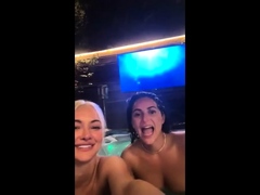 Lindsey Pelas Hot Tub Livestream With Her Friend Onlyfans