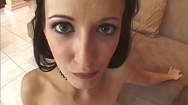 Hailey Young Deep Throats and Swallows Sledge Hammer BBC