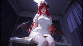 ai henti-busty redhead succubus nurse creampied hard in hospital