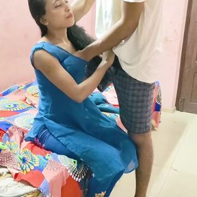 Desi Indian Cute girlfriend feels shy when guy touches her