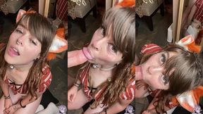 what does the fox say - with a mouthful of cum?