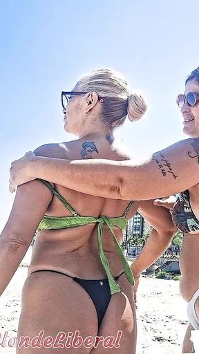 Talking Nonsense and Exfoliating on the Beach with Friend Dai Belan