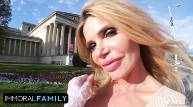 Blonde MILF Teaches Stepson How To Babysit With Her Big Cock