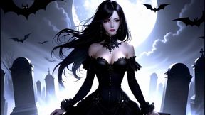 castle with  vampires and witches