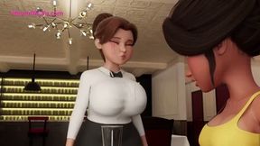 Will you enjoy extra attention from a busty waitress & end up cumming at dinner table?