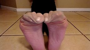 Sole Wrinkling In Nude Pantyhose