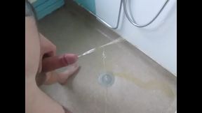 Jacob’s Uncut Gay Masturbation Session in the Shower with Shaved Dick & Piss Play