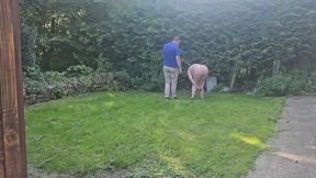 Handcuffed and Humilated Outdoors