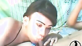 Two Chinese T-Models Bj: Homos, Gays & Trannies Get Down and Dirty with a Blowjob