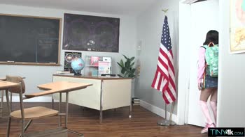 Ronnie Violet's Big Cock Classroom Seduction