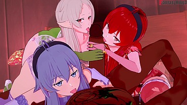 Mushoku Tensei Chapter 5 (Final) - Foursome BBC NTO - (Eris Boreas, Sylphiette & Roxy Migurdia foursome BBC) Thanks
