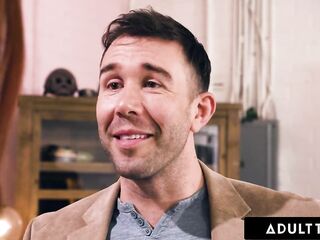 ADULT TIME - Hawt Redhead Swinger Scarlett Mae Rides Her Spouse's Hung Superlatively good Ally