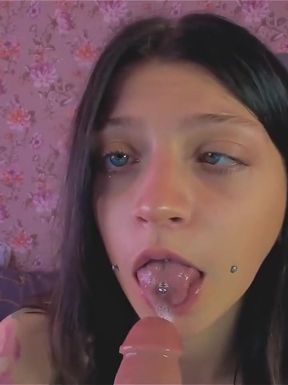 Sloppy Blowjob with Ahegao and Saliva Is What You Need Right Now!