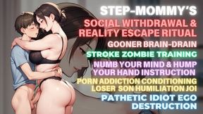 Step-Mommy’s Gooner Brain-Drain: Porn Addiction Conditioning & Loser Humiliation JOI | Step-Mommy’s Stroke Zombie Training | Numb Your Mind & Hump Your Hand Instruction | Social Withdrawal & Reality Escape Ritual | Pathetic Idiot Ego Destruction