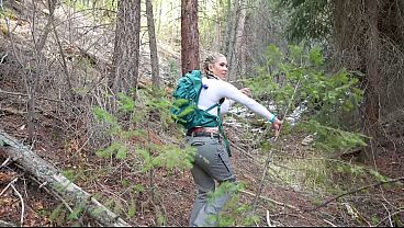 Hot Blonde Christina Savoy Fucks Stranger In The Woods - Trailer