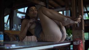 Latina Creampied Accidentally on the Table