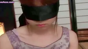 Shy asian chick gets roped up