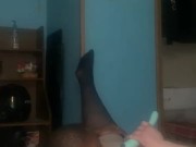 Sexy black man sucks juices from his pussy that he owns