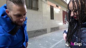 i wanna try that cock!!!  monica neni shows us how eager she is by sucking it around the streets of madrid