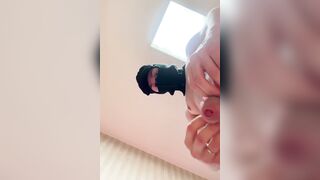 Dom top in mask attempting box