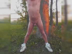 Me naked, I love exposing myself outside