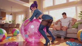 Inflatables Stories #22B: Denim Domme and the Beach Ball Confession (Animated)