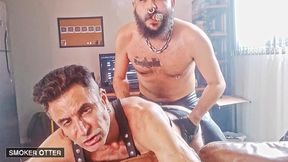 leathered cigar in the living room - a sweaty fuck