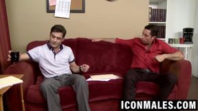 Lustful Lance takes Nick's thick cock hard