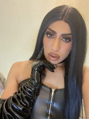 Ladyboy Leather Dress - Leather Tube | Trans Porn Videos | TGTube.com