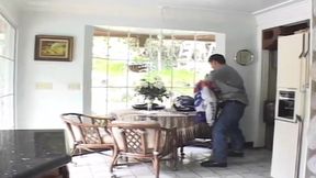 Mature Babes Devour Cock in Wild Kitchen and Bed Orgy