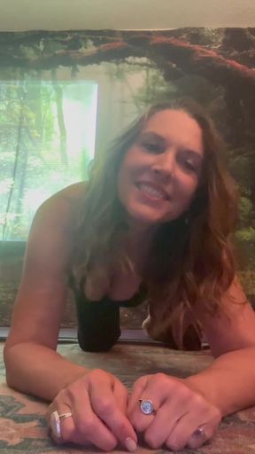 Mature Milf Seduces her young neighbour during a sexy yoga session