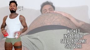 Wickedly insatiable stepdad same size vore - Lalo Cortez