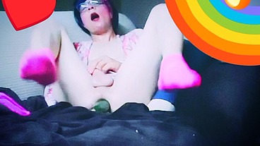 Hermosa Jovencita Tans - Sexy Trans - Sissy Disfrutando Penetracion Anal Profunda - Ruby Queen