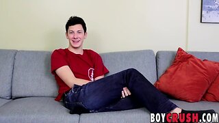 Kinky dude Kyler Rex enjoys his special solo moment