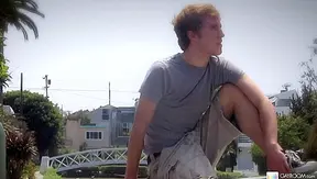Kain Lanning Blasts a Hot Load in Public – Steaming Gay Climax – SensualMen 18+