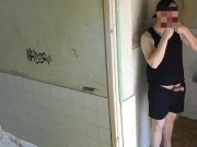 Exhib Risky Masturbation Public, Extreme Cum, Cock Pierced and tattoo