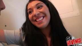 Feel Lola's stunning allure with a daring slim passionate intimate play