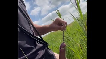 Outdoor cock sounding on the trail