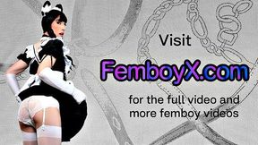Tickled femboy twink fucked in butthole by hard dick