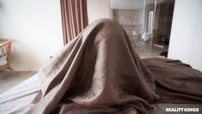 ”Sexy redhead longs for attention & she gets it by a huge cock in POV”