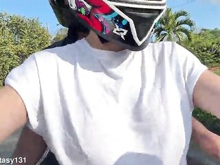 My favourite DiDi customer notices I'm not wearing a brassiere and puts his hands in my pants