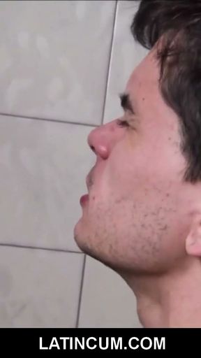 Amateur Young Latino Twink Cash To Fuck Stranger In Bathroom   Clip 1