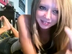 Amateur striptease and Solo masturbation